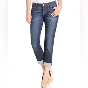 🆕 Kut from the Kloth Catherine Boyfriend Cuffed Jeans SZ 2